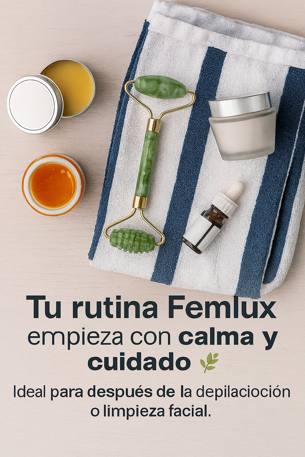 Kit cuidado facial: Depiladora + Rodillo de Jade