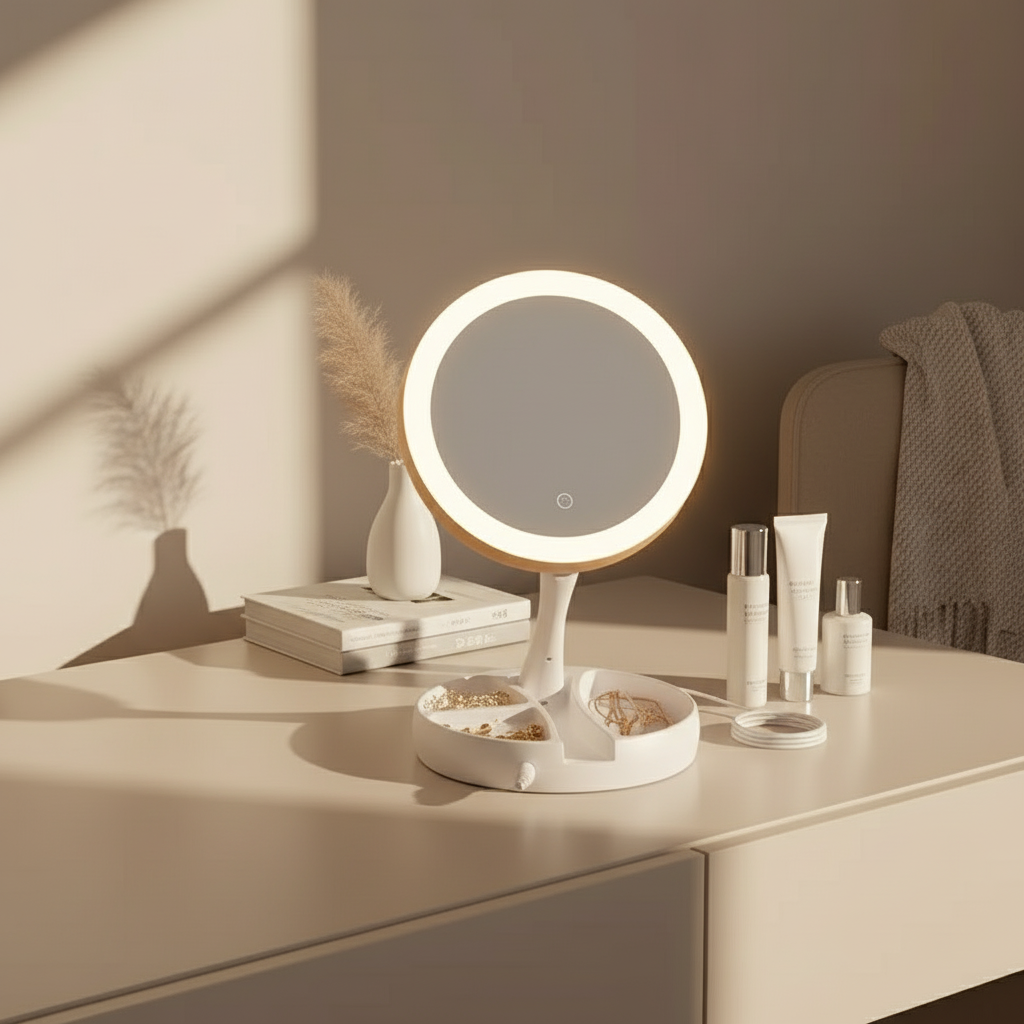 Espejo LED circular grande