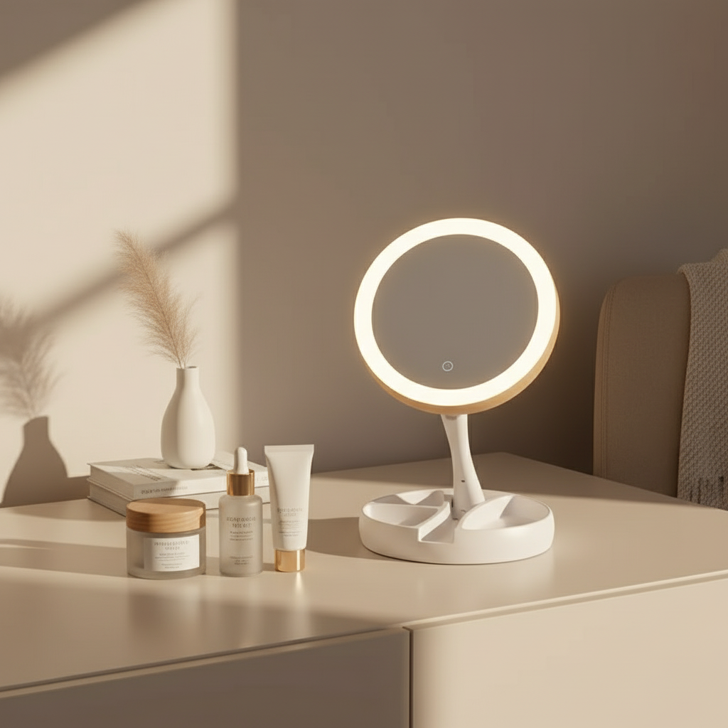 Espejo LED circular mediano