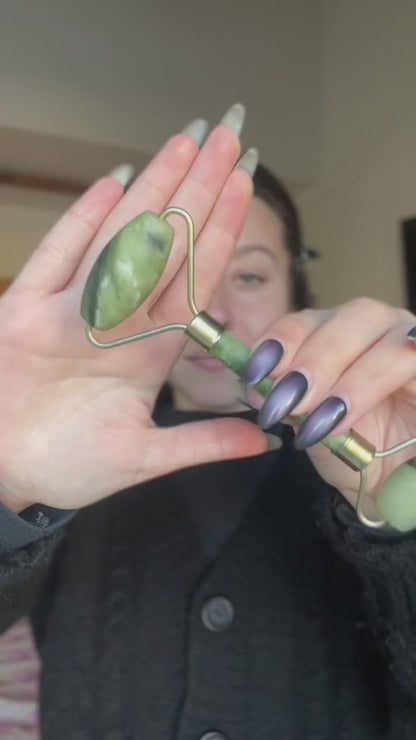 Rodillo y gua sha de jade Femlux